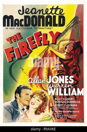 Original film title: THE FIREFLY. English title: THE FIREFLY. Year: 1937. Director: ROBERT Z. LEONARD. Credit: M.G.M. / Album Stock Photo