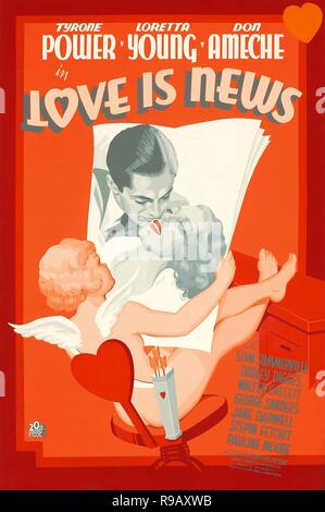 Original film title: LOVE IS NEWS. English title: LOVE IS NEWS. Year: 1937. Director: TAY GARNETT. Credit: 20TH CENTURY FOX / Album