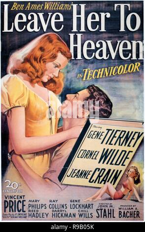Original film title: LEAVE HER TO HEAVEN. English title: LEAVE HER TO HEAVEN. Year: 1945. Director: JOHN M. STAHL. Credit: 20TH CENTURY FOX / Album Stock Photo