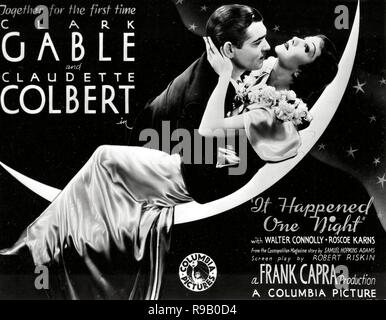 Original film title: IT HAPPENED ONE NIGHT. English title: IT HAPPENED ONE NIGHT. Year: 1934. Director: FRANK CAPRA. Credit: COLUMBIA PICTURES / Album Stock Photo