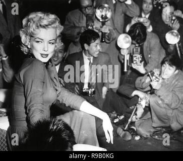 Marilyn Monroe in Japan for his honeymoon with Joe DiMaggio, 1954. Stock Photo