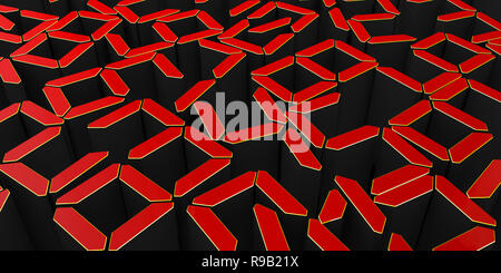 Abstract 3D numbers background computer generated render. Stock Photo