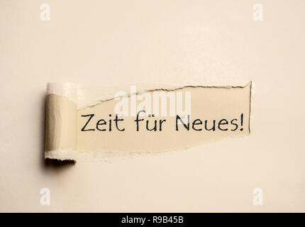 Zeit für Neues! Stock Photo