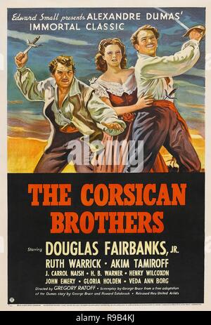 Original Film Title THE CORSICAN BROTHERS. English Title THE CORSICAN