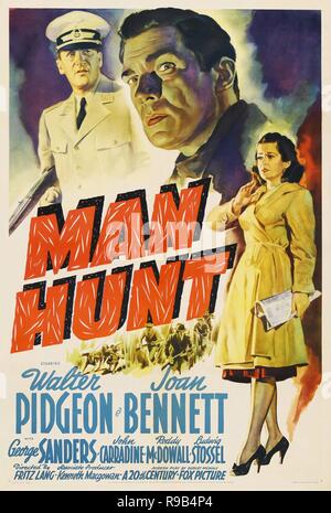 Original film title: MAN HUNT. English title: MAN HUNT. Year: 1941. Director: FRITZ LANG. Credit: 20TH CENTURY FOX / Album Stock Photo