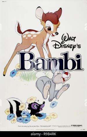 Original film title: BAMBI. English title: BAMBI. Year: 1942. Director: DAVID HAND. Credit: DISNEY / Album Stock Photo