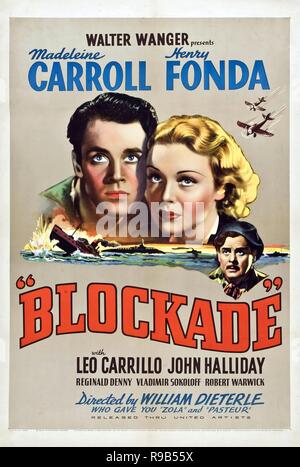 Original film title: BLOCKADE [1938]. English title: BLOCKADE [1938]. Year: 1938. Director: WILLIAM DIETERLE. Credit: UNITED ARTISTS / Album Stock Photo