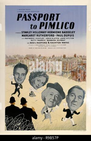 Original film title: PASSPORT TO PIMLICO. English title: PASSPORT TO PIMLICO. Year: 1949. Director: HENRY CORNELIUS. Credit: RANK / Album Stock Photo