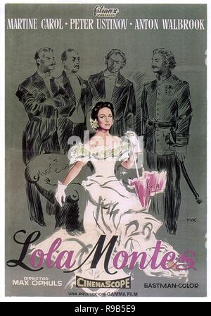 Original film title: LOLA MONTES. English title: LOLA MONTES. Year: 1955. Director: MAX OPHÜLS. Credit: GAMMA-FLORIDA-UNION/BRANDON / Album Stock Photo