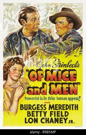 Original film title: OF MICE AND MEN. English title: OF MICE AND MEN. Year: 1939. Director: LEWIS MILESTONE. Credit: UNITED ARTISTS / Album Stock Photo