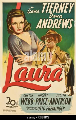 Original film title: LAURA. English title: LAURA. Year: 1944. Director: OTTO PREMINGER. Credit: Twentieth Century-Fox / Album Stock Photo