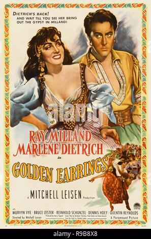 Original film title: GOLDEN EARRINGS. English title: GOLDEN EARRINGS. Year: 1947. Director: MITCHELL LEISEN. Stars: MARLENE DIETRICH; RAY MILLAND. Credit: PARAMOUNT PICTURES / Album Stock Photo