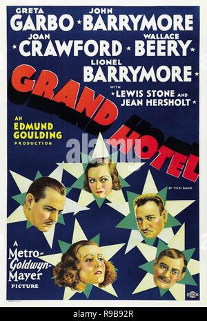 Original film title: GRAND HOTEL. English title: GRAND HOTEL. Year: 1932. Director: EDMUND GOULDING. Credit: M.G.M / Album Stock Photo