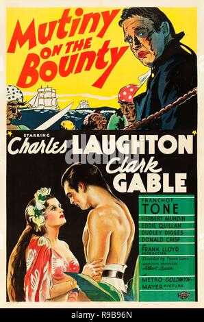 Original film title: MUTINY ON THE BOUNTY. English title: MUTINY ON THE BOUNTY. Year: 1935. Director: FRANK LLOYD. Credit: M.G.M / Album Stock Photo