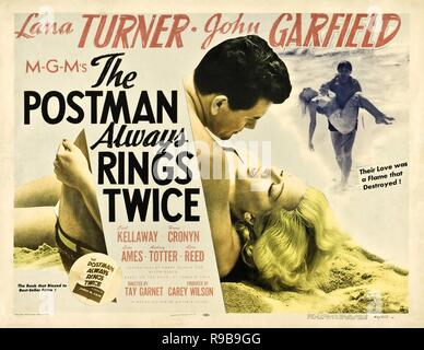 Original film title: THE POSTMAN ALWAYS RINGS TWICE. English title: THE POSTMAN ALWAYS RINGS TWICE. Year: 1946. Director: TAY GARNETT. Credit: PARAMOUNT PICTURES / Album Stock Photo