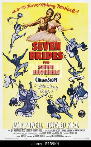 Original film title: SEVEN BRIDES FOR SEVEN BROTHERS. English title: SEVEN BRIDES FOR SEVEN BROTHERS. Year: 1954. Director: STANLEY DONEN. Credit: M.G.M. / Album Stock Photo