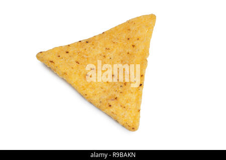 Studio shot of tortilla chips isolated on a white background - John Gollop Stock Photo