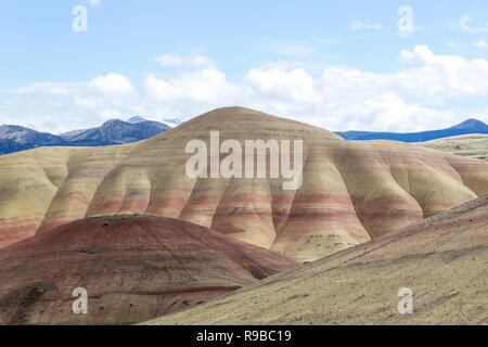 Painted Hills in Oregon - Unique Landscape that brings travel and tourism. Part of the Seven Wonders of Oregon Stock Photo