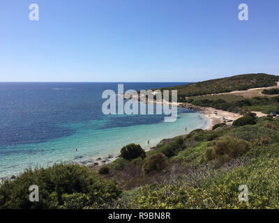 Beach near Carloforte on the Island of San Pietro, Sardinia - Italy Stock Photo