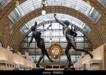 France. Paris (75), 7th Arrondissement. Orsay Museum. Clock Stock Photo