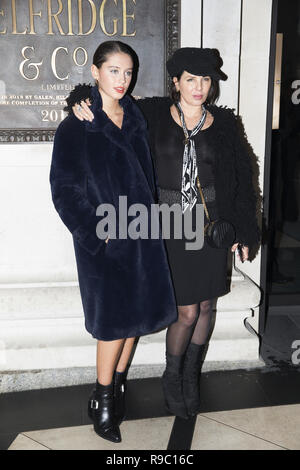 Celebrities arrive at Brasserie of Light restaurant launch party at Selfridges  Featuring: Iris Law Where: London, United Kingdom When: 20 Nov 2018 Credit: Luke Hannaford/WENN Stock Photo