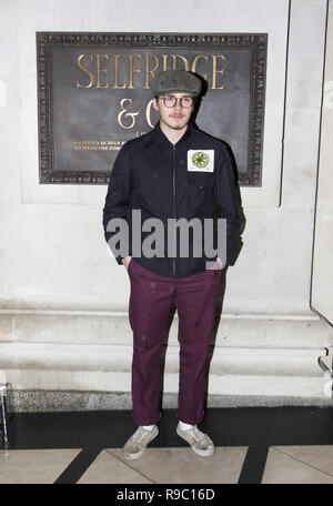 Celebrities arrive at Brasserie of Light restaurant launch party at Selfridges  Featuring: Brooklyn Beckham Where: London, United Kingdom When: 20 Nov 2018 Credit: Luke Hannaford/WENN Stock Photo