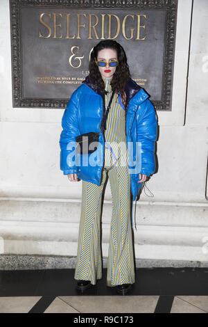 Celebrities arrive at Brasserie of Light restaurant launch party at Selfridges  Featuring: Daisy Maybe Where: London, United Kingdom When: 20 Nov 2018 Credit: Luke Hannaford/WENN Stock Photo