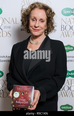 Guest arrivals at The Specsavers National Book Awards 2018  Featuring: Philippa Gregory Where: London, United Kingdom When: 20 Nov 2018 Credit: PinPep/WENN.com Stock Photo