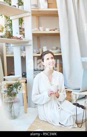 Working in studio Stock Photo