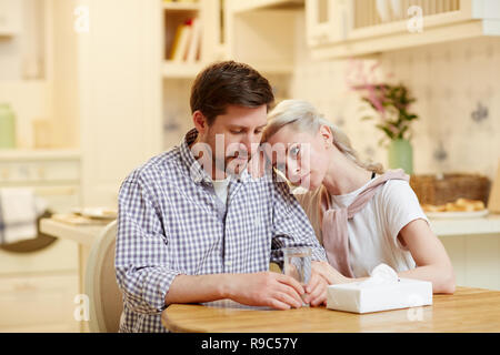 Supporting husband Stock Photo