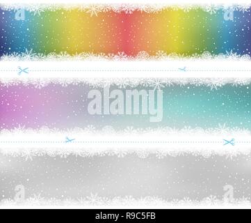Christmas snow pattern color template Stock Vector