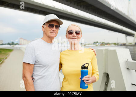 Having refreshment Stock Photo
