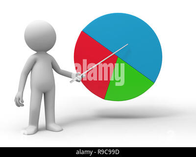 Guy explaining diagram Stock Photo - Alamy