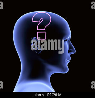 Conceptual image - thought process. 3d Stock Photo