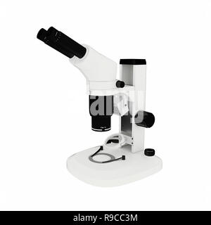 3d render of microscope Stock Photo