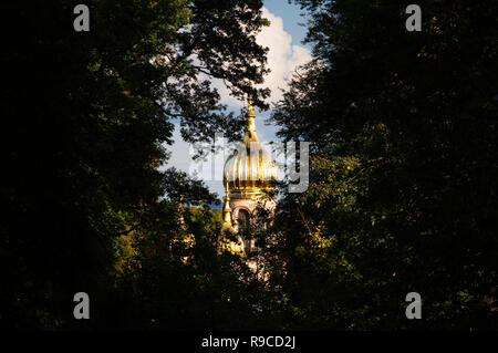 St. Elizabeth's Church, Wiesbaden, Hesse, Germany Stock Photo