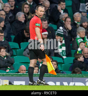 Assistant referee Frank Connor during the Betfred Cup Semi Final match ...