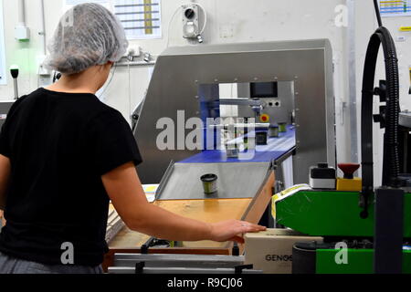 Fresh pasta in plastic containers in a gourmet food store display case Stock  Photo - Alamy