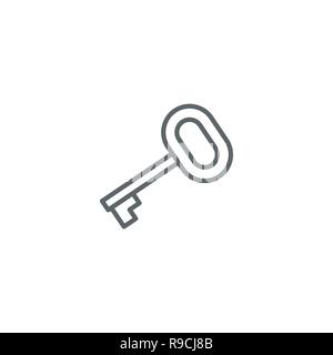 Key line icon vector isolated on white background Stock Vector