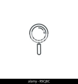 Search line icon vector isolated on white background Stock Vector