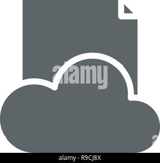 Document flat icon vector isolated on white background Stock Vector