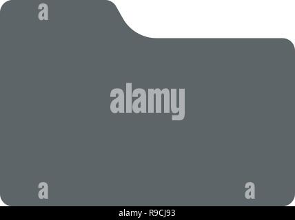 Folder flat icon vector isolated on white background Stock Vector