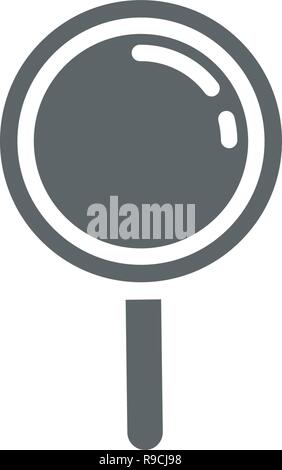 Search flat icon vector isolated on white background Stock Vector