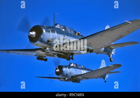 WWII Douglas SBD  Dauntless Dive Bomber Stock Photo