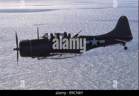 WWII Douglas SBD  Dauntless Dive Bomber Stock Photo