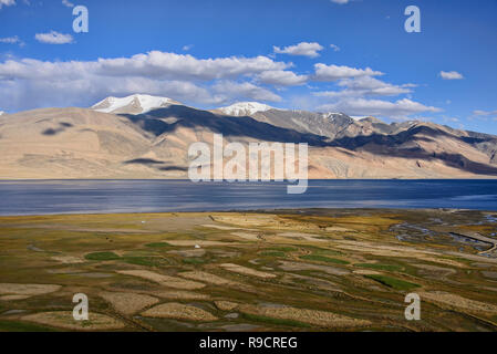 Stunning Tso Moriri Lake, the gem of Ladakh, India Stock Photo