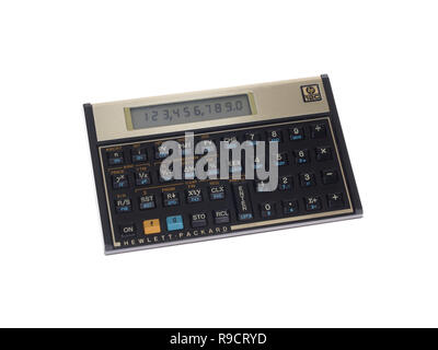HP-12C Financial Programmable Calculator 1981 Voyager   by  Hewlett-Packard Stock Photo