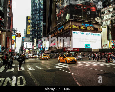 New York - United States June 17, 2014 Street of New York Stock Photo
