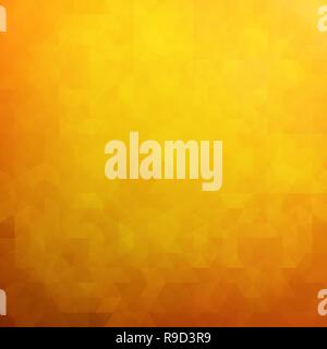 Orange geometric background with triangle pattern. Vector illustration. Abstract mosaic background Stock Vector