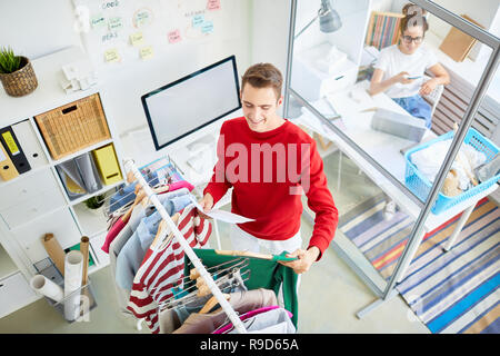 Working as stylist Stock Photo